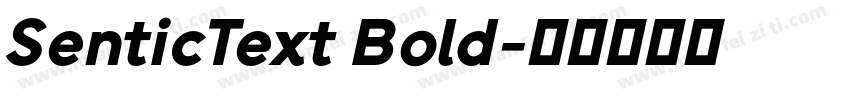 SenticText Bold字体转换